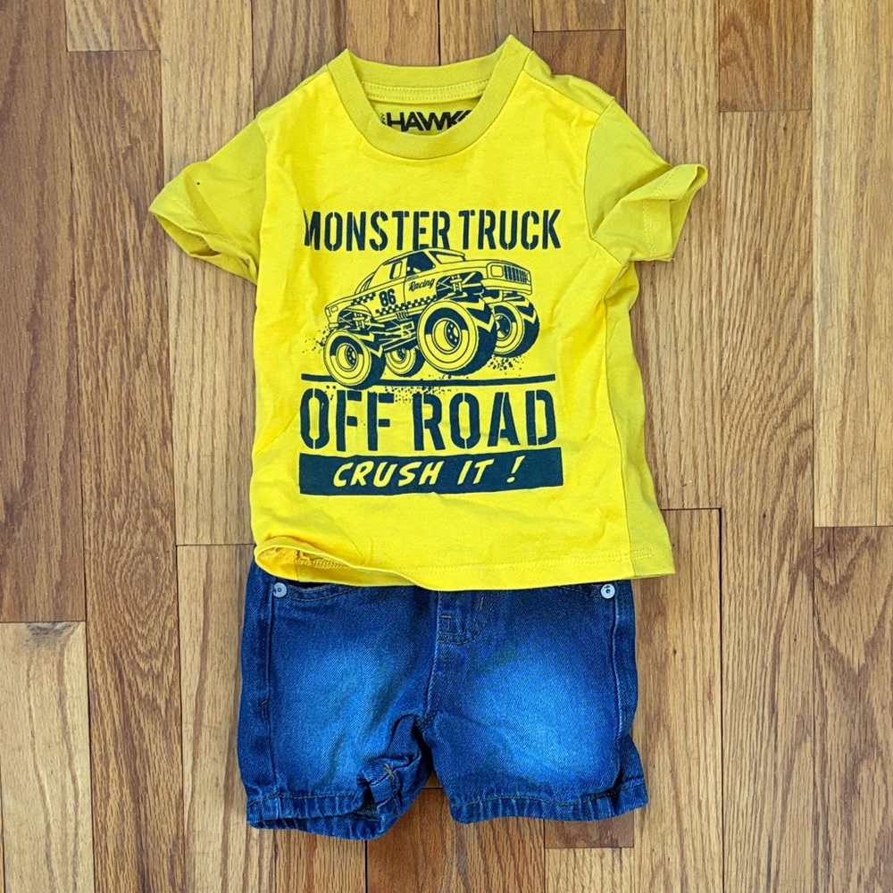 Tony Hawk Yellow and Blue Kids Matching Set